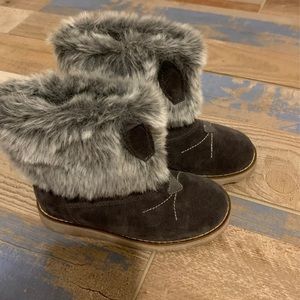 European leather girls boots size 12